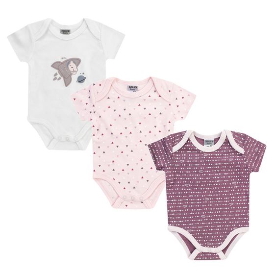 Jacky Body Kurzarm 3er Pack - Little Mouse Rosa - Gr. 50