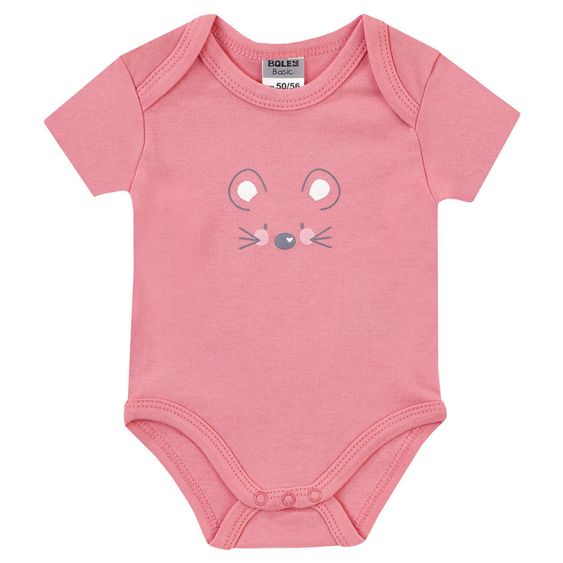Jacky Body Kurzarm 3er Pack - Maus Rosa - Gr. 50/56