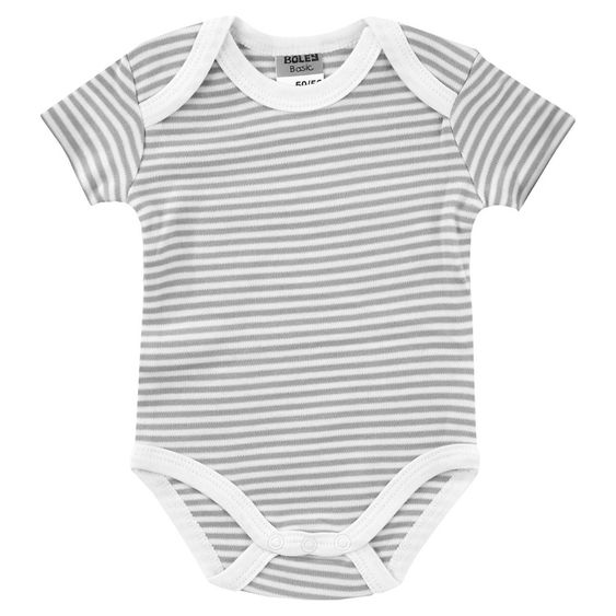 Jacky Body Kurzarm 3er Pack - Panda Grau Melange Weiß - Gr. 50/56