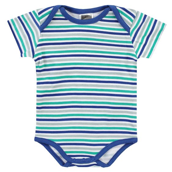 Jacky Body Kurzarm 3er Pack - Traffic Blau Grün Weiß - Gr. 50/56