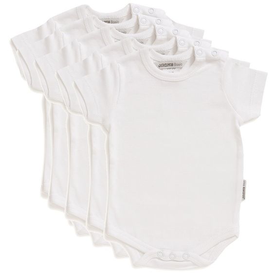 Jacky Body Kurzarm  5er Pack - Weiß - Gr. 50 / 56