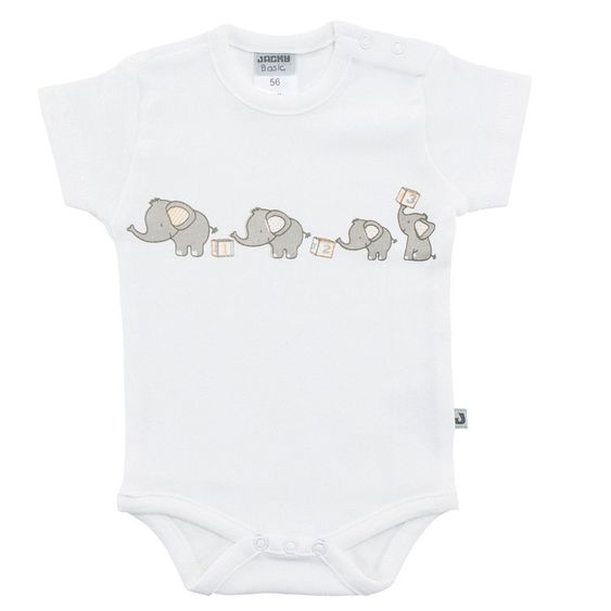 Jacky Body Kurzarm Elephant - Offwhite - Gr. 62