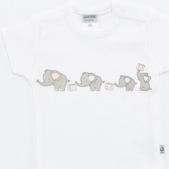 Jacky Body Kurzarm Elephant - Offwhite - Gr. 62