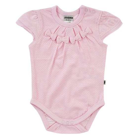Jacky Body Kurzarm Hearts - Punkte Rosa - Gr. 50