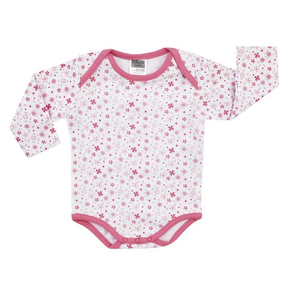 Jacky Body Langarm 3er Pack - Cow Girl Weiß Pink - Gr. 50/56