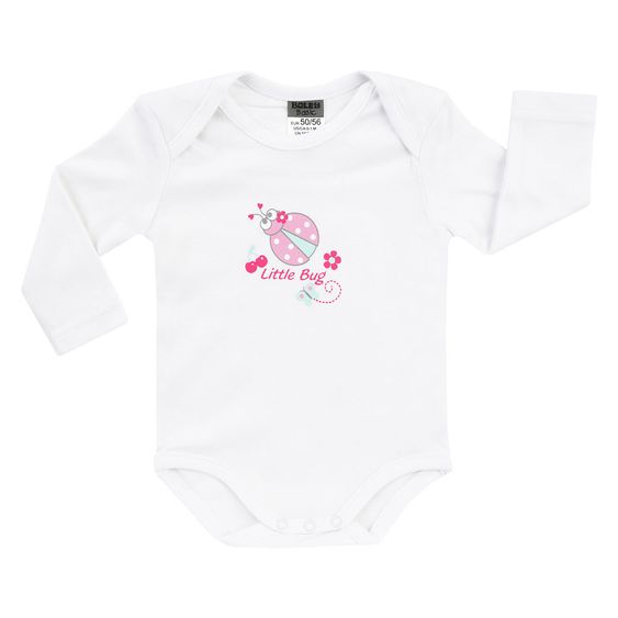 Jacky Body Langarm 3er Pack - Little Bug Rosa Weiß - Gr. 62/68
