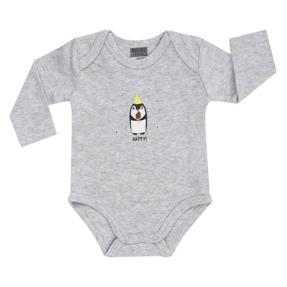 Jacky Body Langarm 3er Pack - Pinguin Mint Weiß Grau - Gr. 50/56