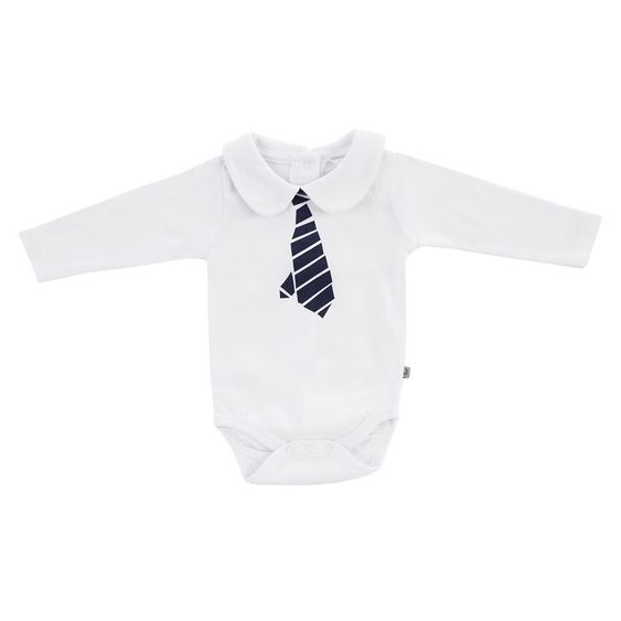 Jacky Body Langarm Classic Boys - Weiß - Gr. 74