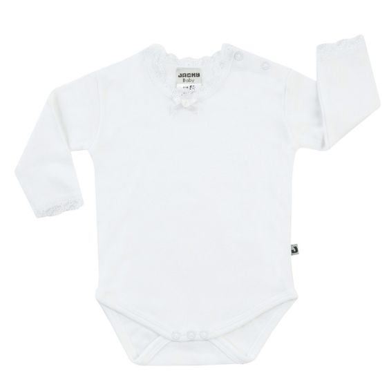 Jacky Body Langarm mit Spitze - Offwhite - Gr. 68