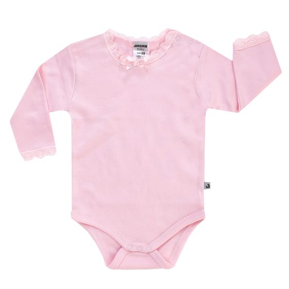 Jacky Body Langarm mit Spitze - Rosa - Gr. 56