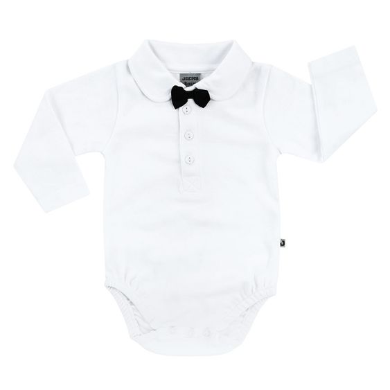 Jacky Bodyhemd Classic Basic - Weiß Marine - Gr. 56