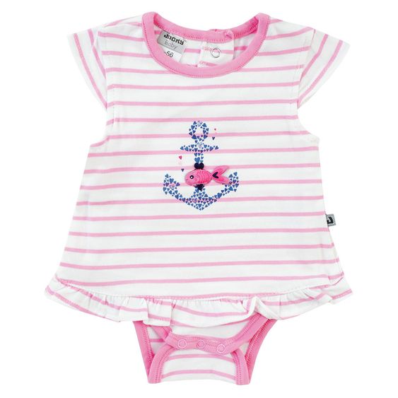 Jacky Bodykleid Ocean Love - Streifen Rosa Weiß - Gr. 56