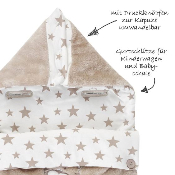 Jacky Fußsack - Tiger - Beige