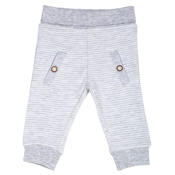 Jacky Hose - Streifen Hellgrau Melange - Gr. 56