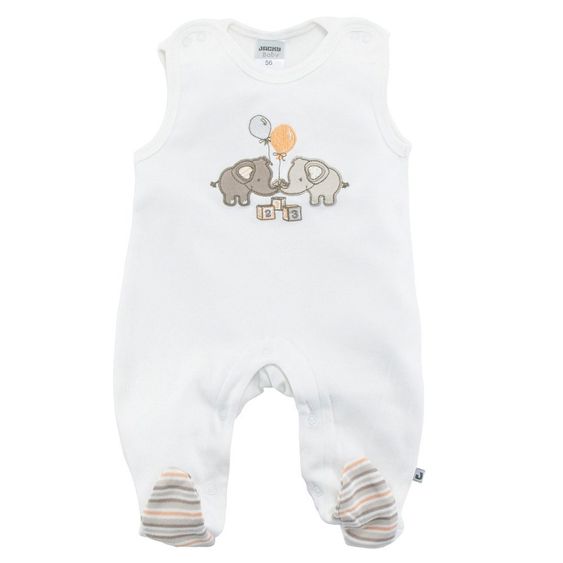 Jacky Interlock Strampler Elephant - Offwhite - Gr. 50
