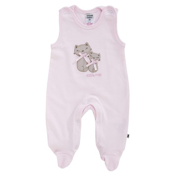 Jacky Interlock-Strampler mit Applikation Basic Line - Rosa - Gr. 50