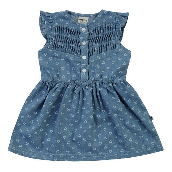 Jacky Jeanskleid Ocean Love - Herzen Blau - Gr. 62