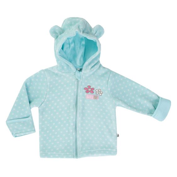 Jacky Kapuzenjacke Fleece - Kitty Türkis - Gr. 56