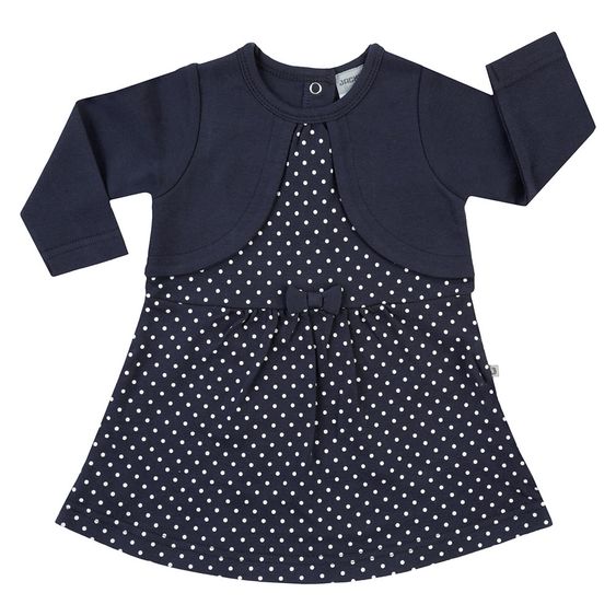 Jacky Kleid Bolero - Classic Tupfen Dunkelblau - Gr. 62
