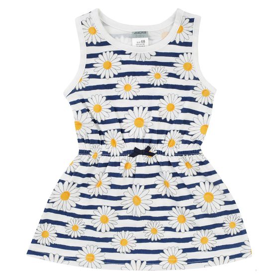 Jacky Kleid Summer Styles - Streifen Blumen Weiß Blau - Gr. 62