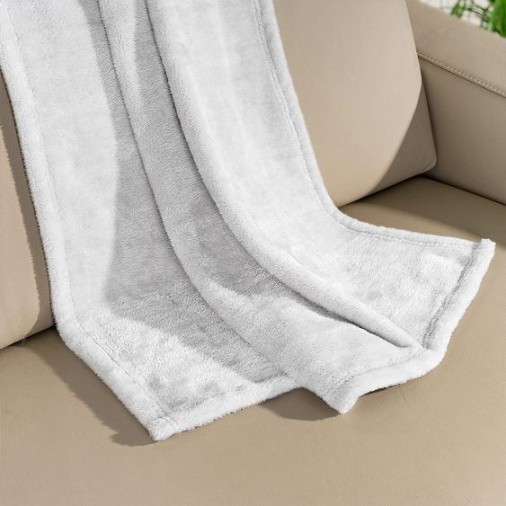 Jacky Kuscheldecke Microfleece 75 x 100 cm - Weiß 