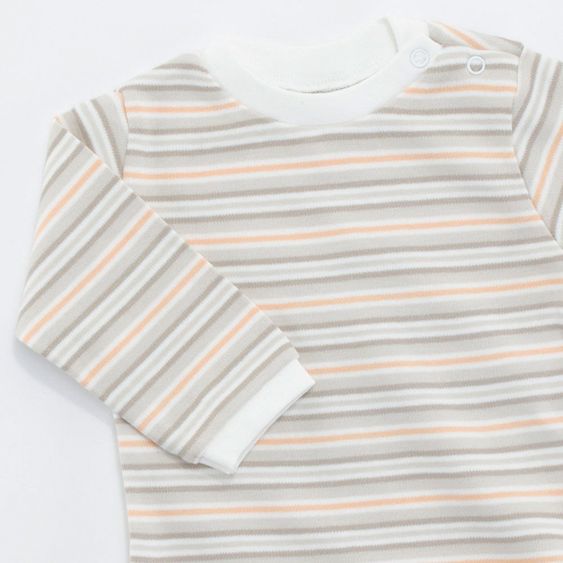 Jacky Langarmshirt Elephant - Ringel Offwhite Beige - Gr. 56 