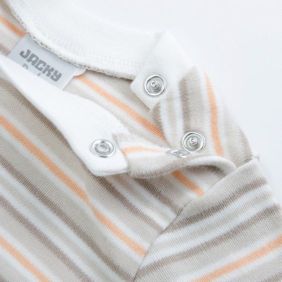 Jacky Langarmshirt Elephant - Ringel Offwhite Beige - Gr. 56 