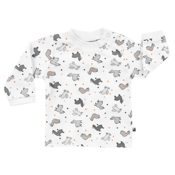 Jacky Langarmshirt - Lama Allover Offwhite - Gr. 62
