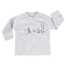 Long sleeve shirt - llama gray - size 80