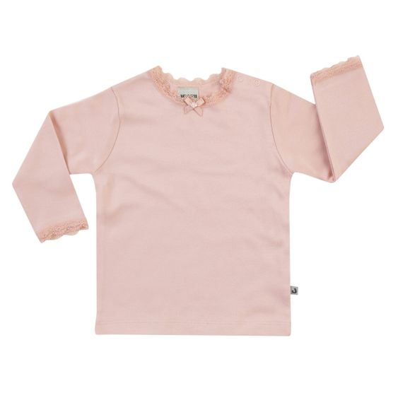 Jacky Langarmshirt mit Spitzenkragen - Altrosa - Gr. 56