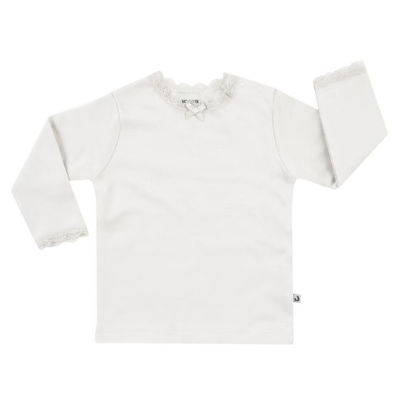 Jacky Langarmshirt mit Spitzenkragen - Offwhite - Gr. 56