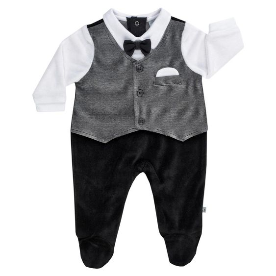 Jacky Nicki Overall - Classic Schwarz Grau Weiß - Gr. 56