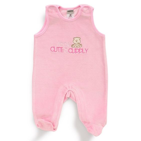 Jacky Nicki-Strampler Slogan Cute & Cuddly - Hellrosa - Gr. 50