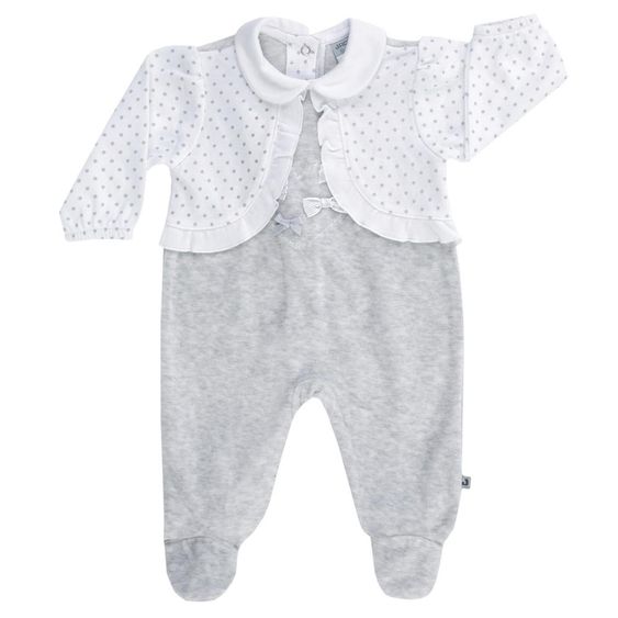Jacky Overall - Classic Weiß Grau Melange - Gr. 56