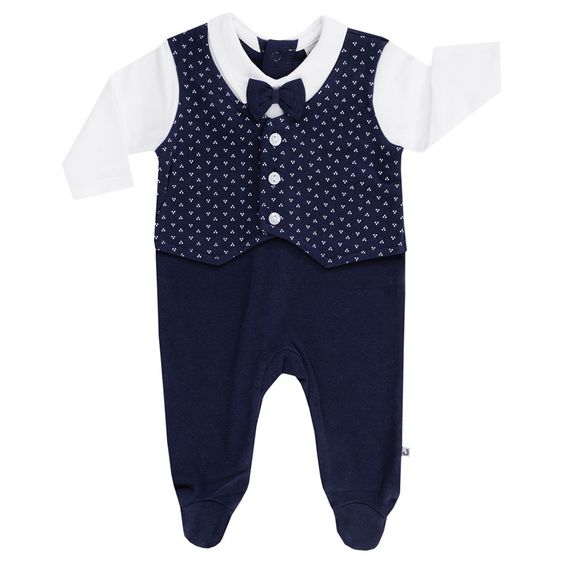 Jacky Overall Classic Weste - Navy Weiß - Gr. 62