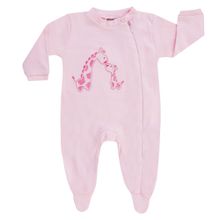 Pigiama 1pc Interlock - Giraffe Rosa - Taglia 56