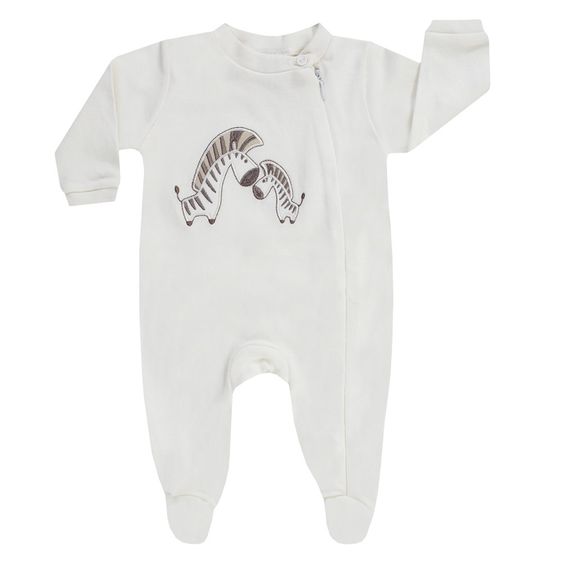 Jacky Schlafanzug 1tlg. Interlock - Zebras Offwhite - Gr. 56