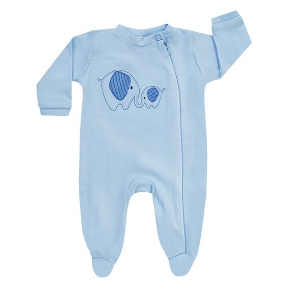 Jacky Schlafanzug 1tlg. Nicki - Elephanten Blau - Gr. 62