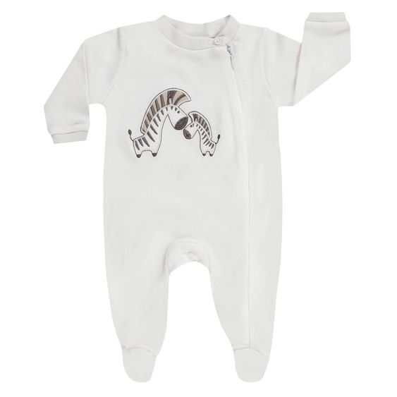 Jacky Schlafanzug 1tlg. Nicki - Zebras Offwhite - Gr. 56
