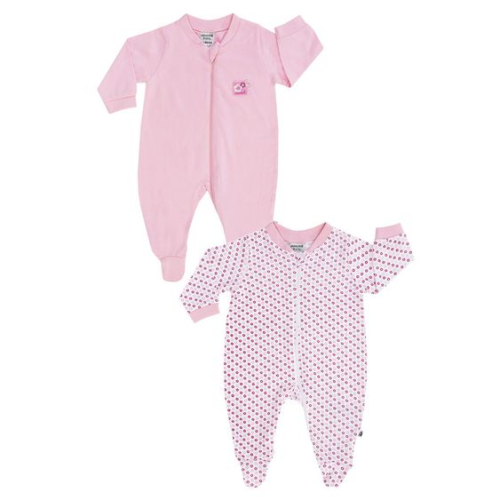 Jacky Schlafanzug 2er Pack Baby Girl - Blumen Rosa - Gr. 74/80