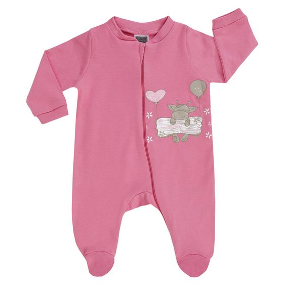 Jacky Schlafanzug Einteiler 2er Pack - Cow Girl Rosa Pink - Gr. 50/56