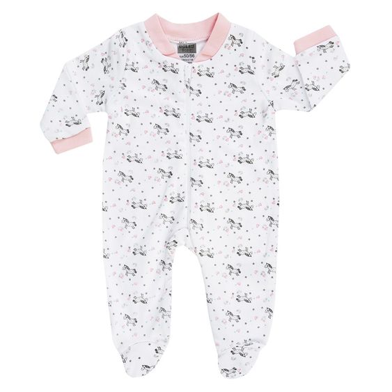 Jacky Schlafanzug Einteiler 2er Pack - Einhorn Rosa Weiß - Gr. 50/56
