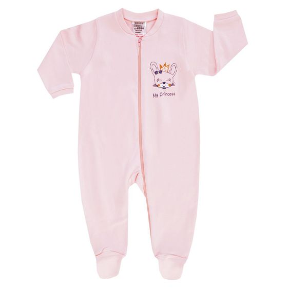 Jacky Schlafanzug Einteiler 2er Pack My Princess - Rosa Weiß - Gr. 50/56