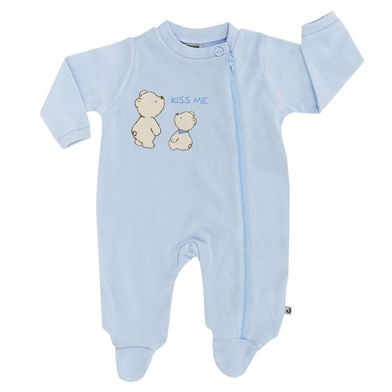 Jacky Schlafanzug Interlock Basic Line - Blau - Gr. 50