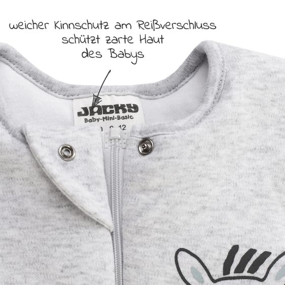 Jacky Schlafsack Jumper - Safari - Hellgrau Melange - Gr. 80