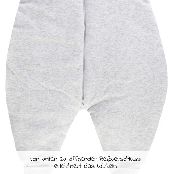 Jacky Schlafsack Jumper - Safari - Hellgrau Melange - Gr. 80