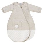 Schlafsack wattiert Ärmel abnehmbar - Badu Bär - Beige - Gr. 80