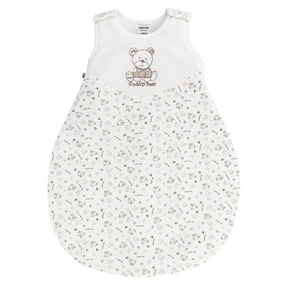 Jacky Schlafsack Wattiert Bear - Allover Offwhite - Gr. 50/56