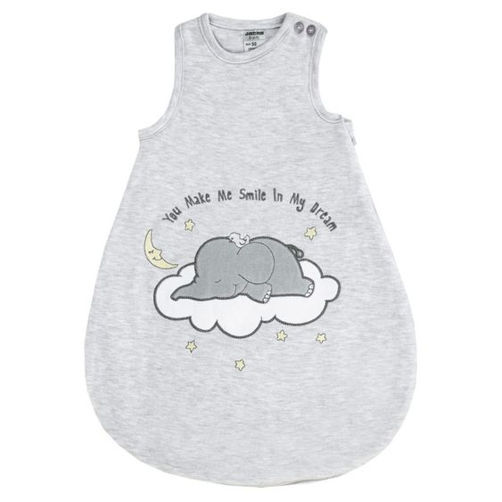 Jacky Schlafsack wattiert - Elephant Hellgrau - Gr. 74