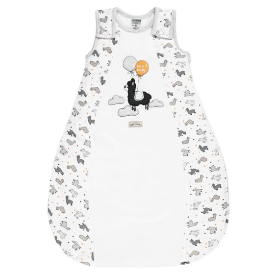 Jacky Schlafsack wattiert - Lama Allover Offwhite - Gr. 56